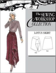 THE SEWING WORKSHOP ASYMMETRIC LOTUS SKIRT PATTERN 8-22 uncut